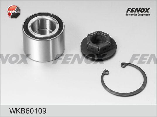 Fenox WKB60109 - Подшипник ступицы колеса, комплект autospares.lv