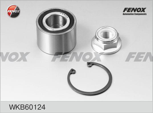 Fenox WKB60124 - Подшипник ступицы колеса, комплект autospares.lv