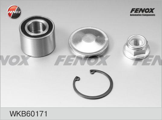 Fenox WKB60171 - Подшипник ступицы колеса, комплект autospares.lv