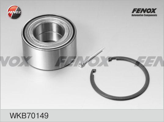 Fenox WKB70149 - Подшипник ступицы колеса, комплект autospares.lv