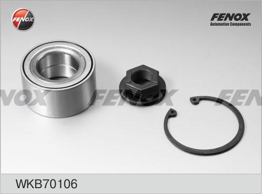 Fenox WKB70106 - Подшипник ступицы колеса, комплект autospares.lv