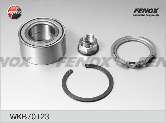 Fenox WKB70123 - Подшипник ступицы колеса, комплект autospares.lv