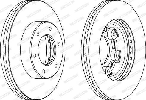 Ferodo DDF991 - Тормозной диск autospares.lv