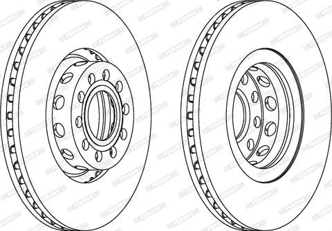 Ferodo DDF954 - Тормозной диск autospares.lv