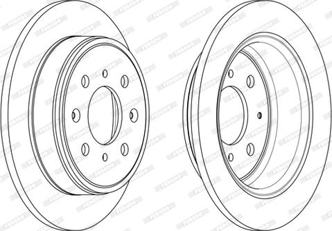 Ferodo DDF950C - Тормозной диск autospares.lv