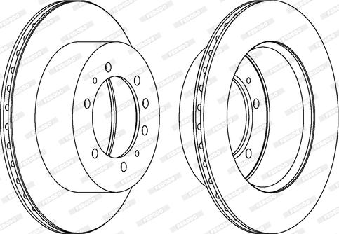 Ferodo DDF976 - Тормозной диск autospares.lv