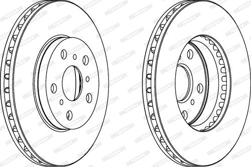 Ferodo DDF466 - Тормозной диск autospares.lv