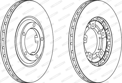 Ferodo DDF461 - Тормозной диск autospares.lv