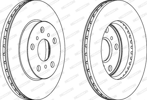 Ferodo DDF402 - Тормозной диск autospares.lv