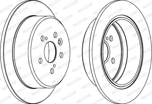 Ferodo DDF486 - Тормозной диск autospares.lv