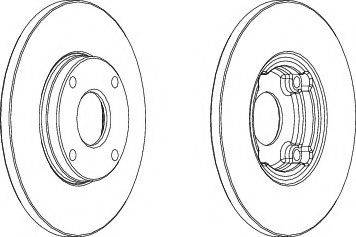 Ferodo DDF422-1 - Тормозной диск autospares.lv