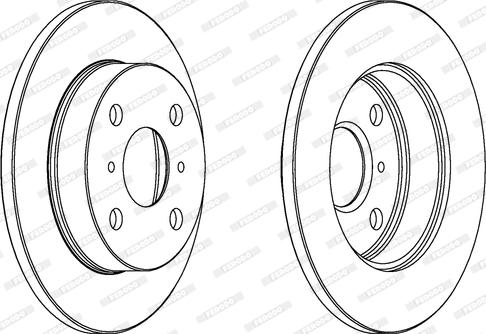 Ferodo DDF566 - Тормозной диск autospares.lv