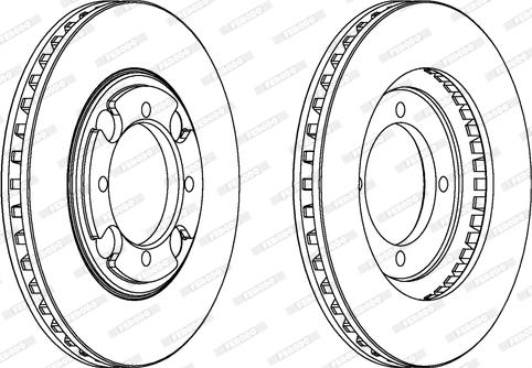 Ferodo DDF691 - Тормозной диск autospares.lv