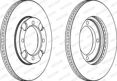 Ferodo DDF692 - Тормозной диск autospares.lv