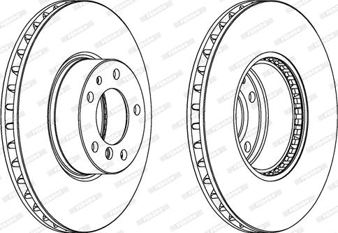 Ferodo DDF606 - Тормозной диск autospares.lv