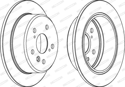 Ferodo DDF684 - Тормозной диск autospares.lv