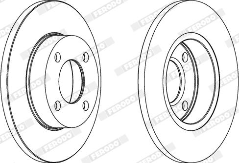 Ferodo DDF048X - Тормозной диск autospares.lv