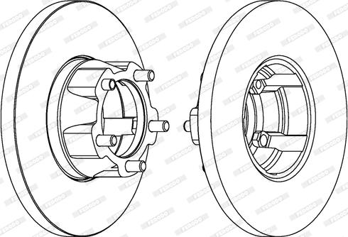 Ferodo DDF058 - Тормозной диск autospares.lv