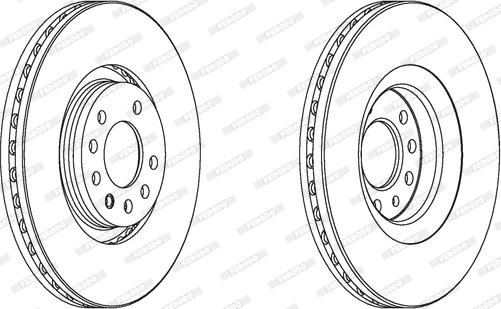 Ferodo DDF1904 - Тормозной диск autospares.lv