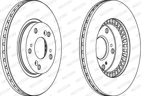 Ferodo DDF1496 - Тормозной диск autospares.lv