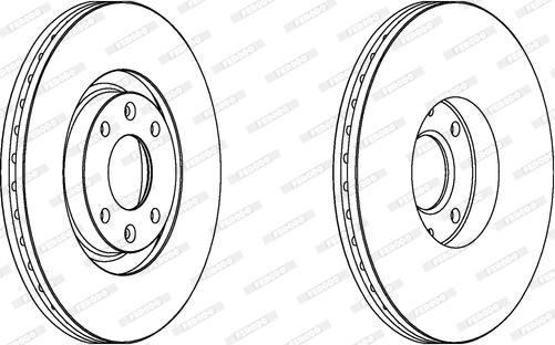 Ferodo DDF1442C - Тормозной диск autospares.lv