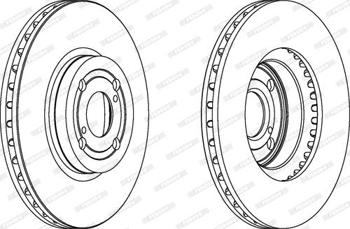 Ferodo DDF1461C - Тормозной диск autospares.lv