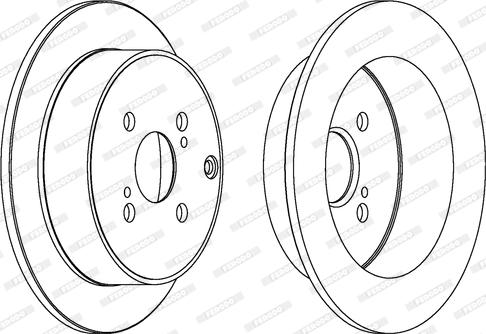 Ferodo DDF1409 - Тормозной диск autospares.lv