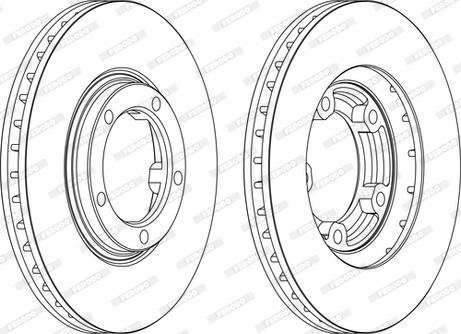 Ferodo DDF1404C - Тормозной диск autospares.lv