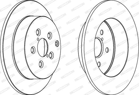 Ferodo DDF1406 - Тормозной диск autospares.lv