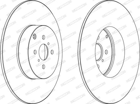 Ferodo DDF1417 - Тормозной диск autospares.lv