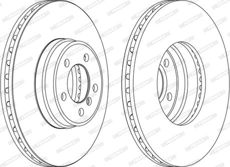 Ferodo DDF1411C-1-D - Тормозной диск autospares.lv