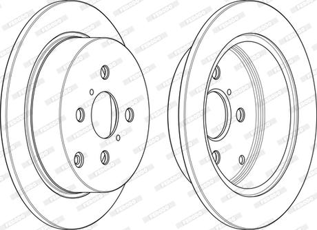 Ferodo DDF1417C-D - Тормозной диск autospares.lv