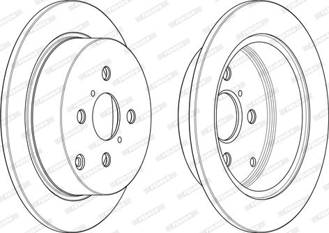 Ferodo DDF1417 - Тормозной диск autospares.lv