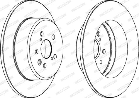 Ferodo DDF1489 - Тормозной диск autospares.lv