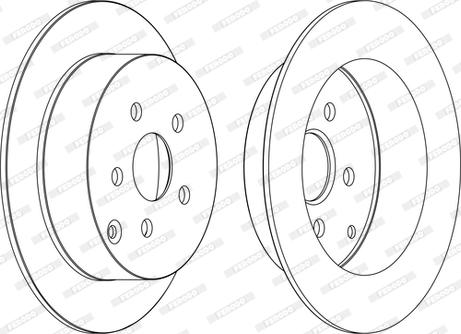 Ferodo DDF1485C-1-D - Тормозной диск autospares.lv