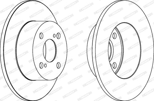 Ferodo DDF1487 - Тормозной диск autospares.lv