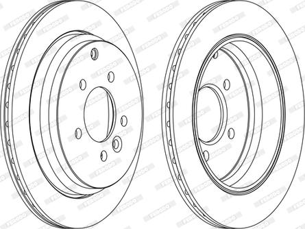 Ferodo DDF1431C-1-D - Тормозной диск autospares.lv