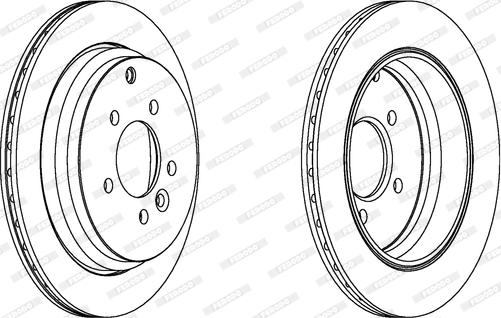 Ferodo DDF1431C - Тормозной диск autospares.lv