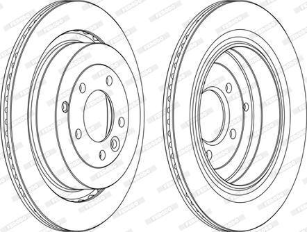 Ferodo DDF1433C-1-D - Тормозной диск autospares.lv