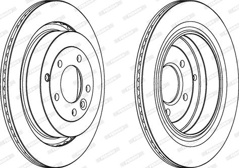 Ferodo DDF1433 - Тормозной диск autospares.lv