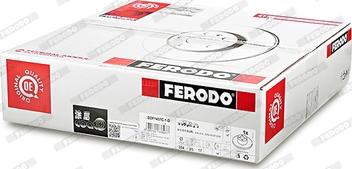 Ferodo DDF1437C-1-D - Тормозной диск autospares.lv