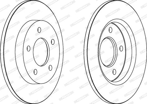 Ferodo DDF1420C - Тормозной диск autospares.lv