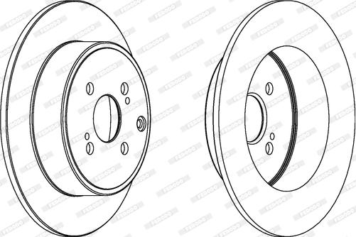 Ferodo DDF1421C - Тормозной диск autospares.lv