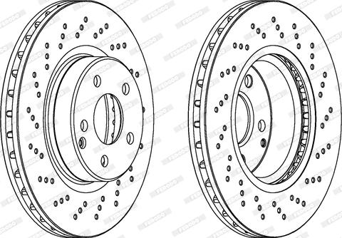 Ferodo DDF1427 - Тормозной диск autospares.lv