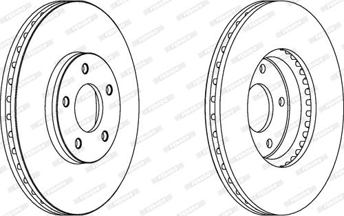 Ferodo DDF1478 - Тормозной диск autospares.lv