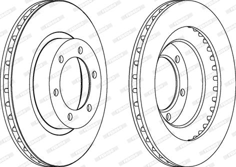 Ferodo DDF1594 - Тормозной диск autospares.lv