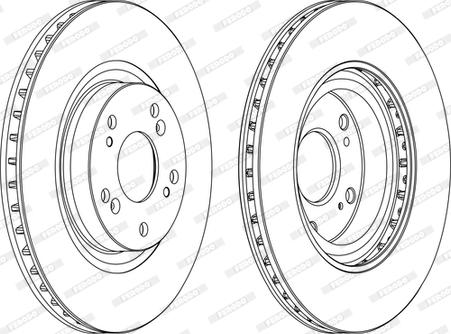 Ferodo DDF1596C - Тормозной диск autospares.lv