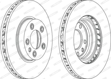 Ferodo DDF1591LC-1-D - Тормозной диск autospares.lv