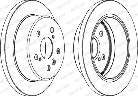 Ferodo DDF1598 - Тормозной диск autospares.lv