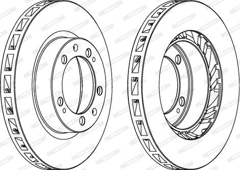 Ferodo DDF1592 - Тормозной диск autospares.lv